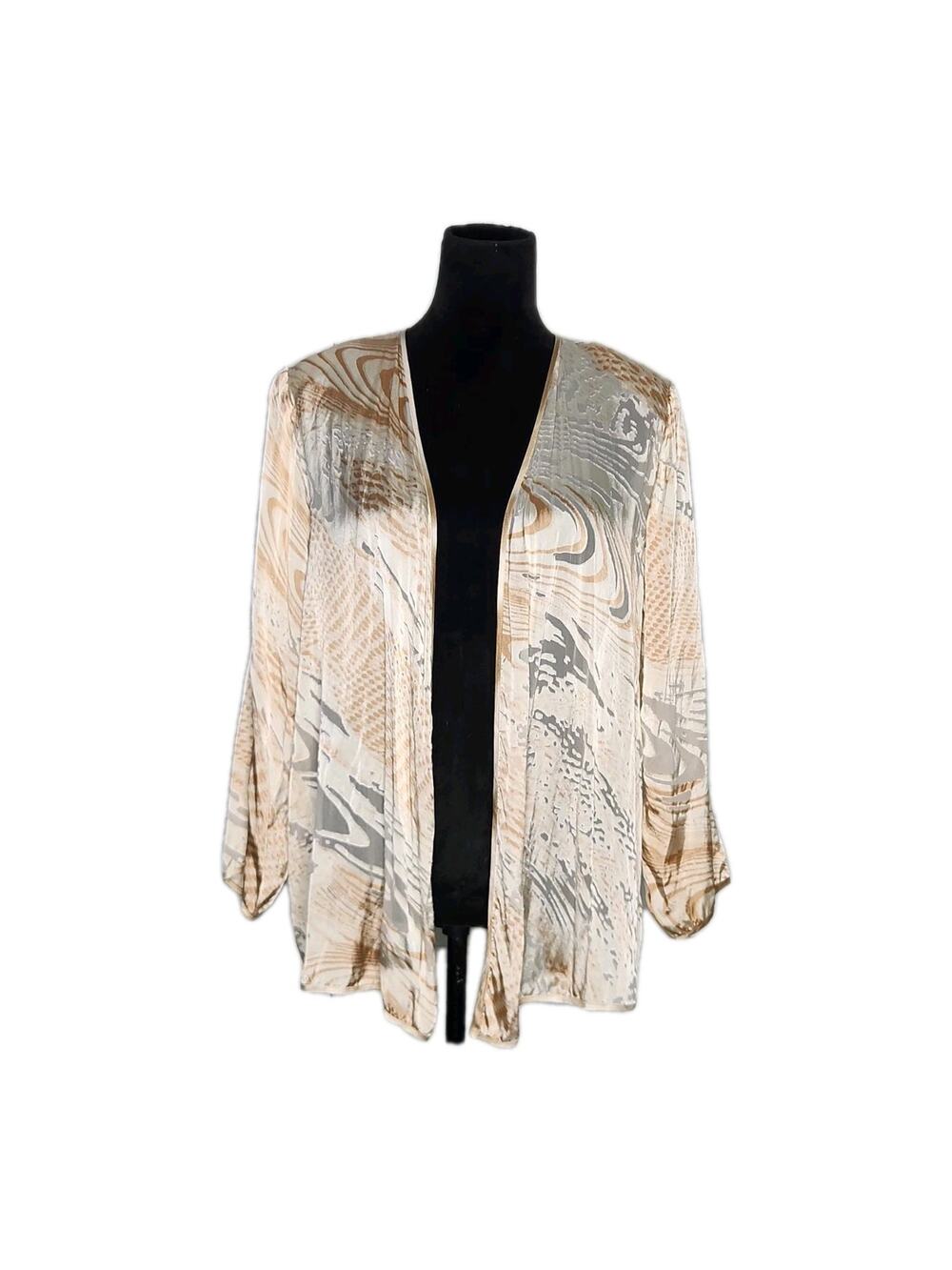 Aliki Yamani Creations Women’s Vintage Silk burnout Kimono Size Medium